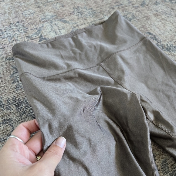 Athleta Elation Shine Tight High Rise Full-Length 7/8 Leggings Coffee House Sz S - Picture 3 of 8